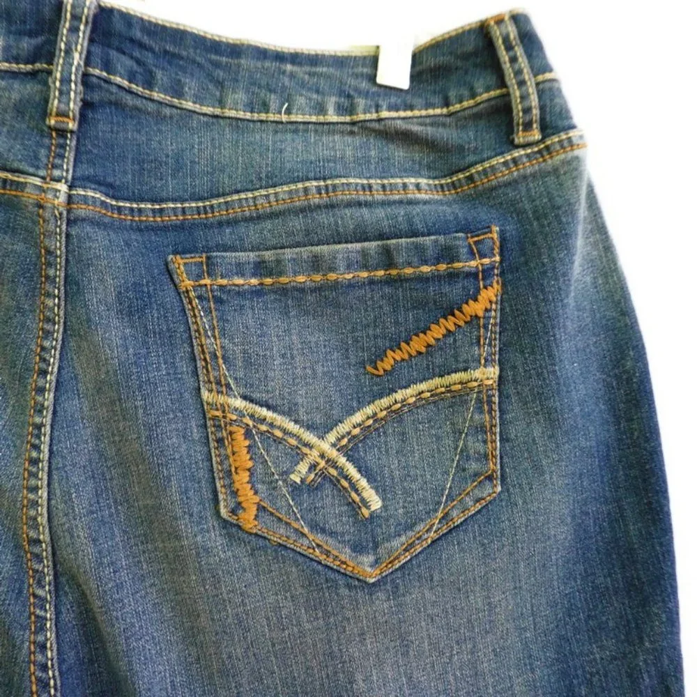 A.N.A. Jean Denim Shorts Rolled Cuff Boyfriend Bermuda 20W